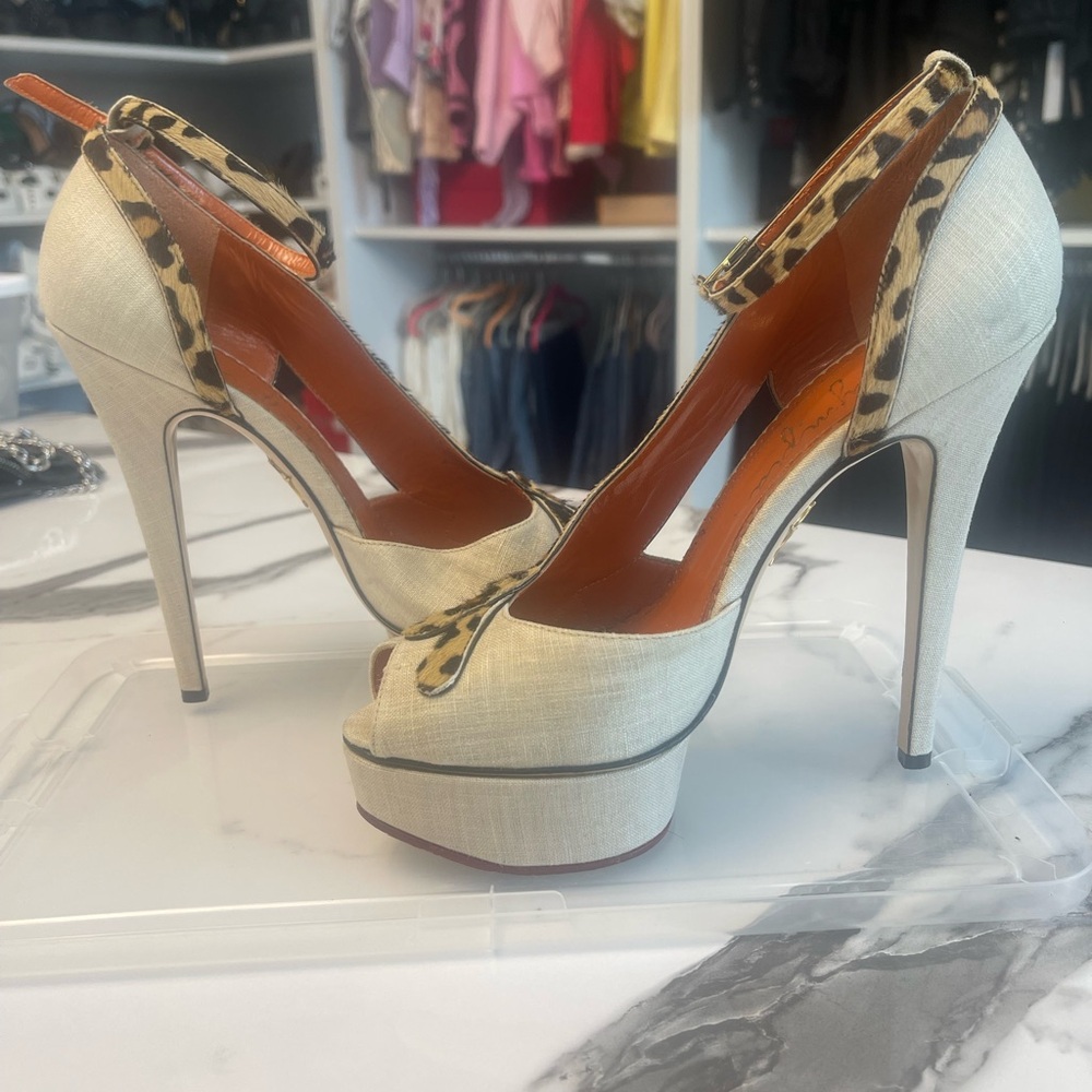 Charlotte Olympia Cheetah Platform Stiletto